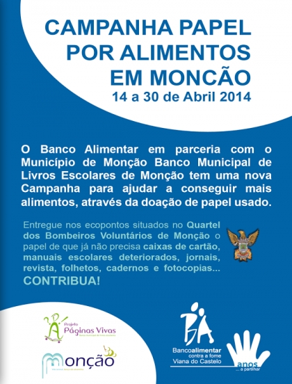 Campanha "Papel por Alimentos" arrancou hoje em Monção