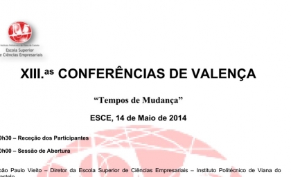 Conferências de Valença realizam-se dia 14 de Maio