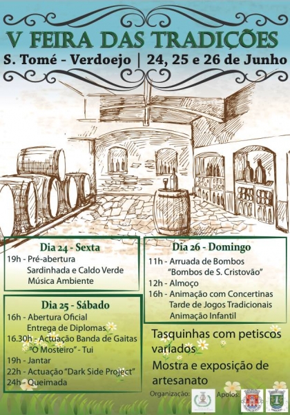 Valença: Verdoejo recebe V Feira das Tradições no próximo fim-de-semana