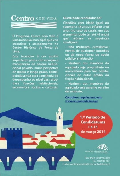 Candidaturas ao "Centro com Vida" abertas até 15 de Março