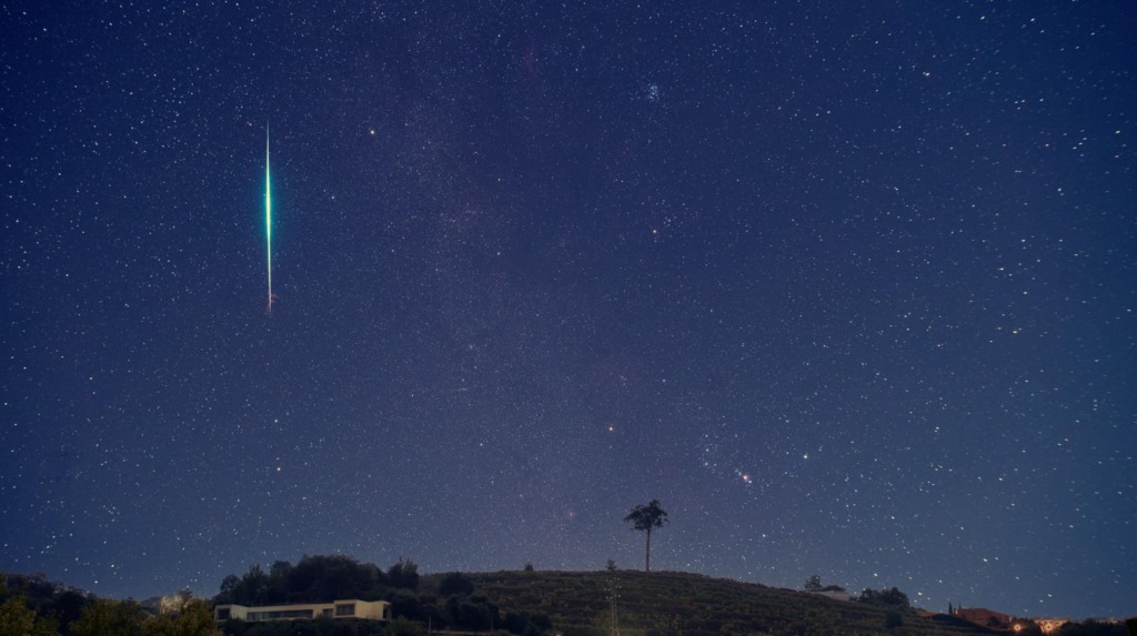 Stunning photo in Minho of the meteorite seen – “One of those that turns night into day”
